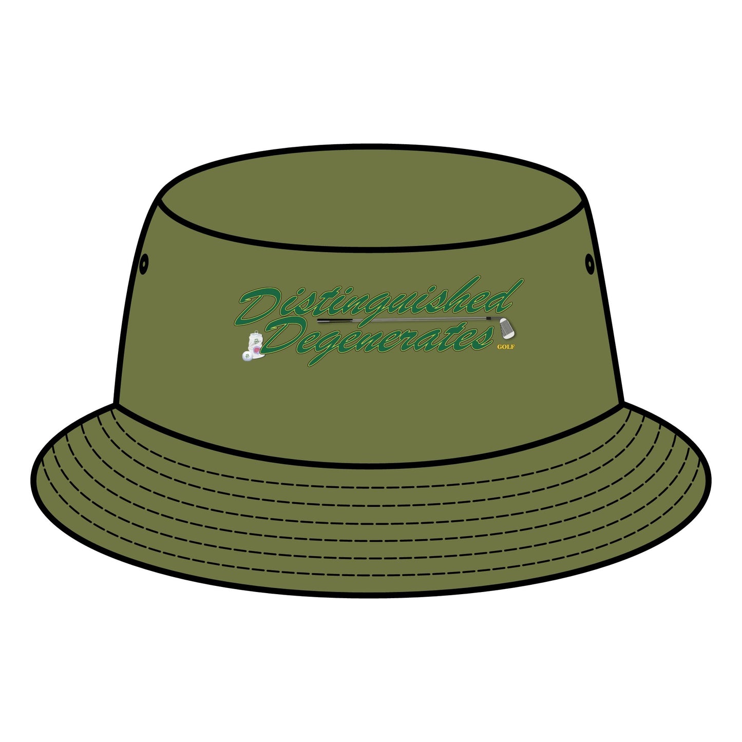 Distinguished Degenerates Golf Bucket Hat