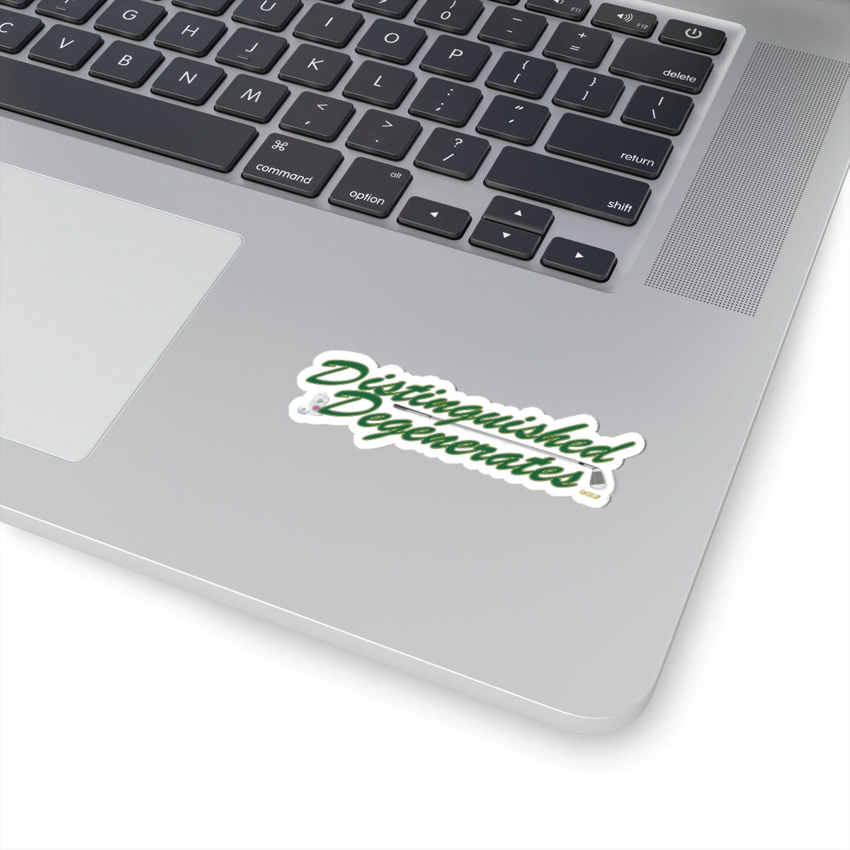 Distinguished Degenerates Golf Sticker